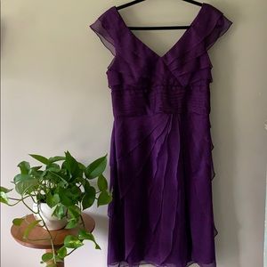 ADRIANNA PAPELL DRESS Sz 10 purple NEVER WORN